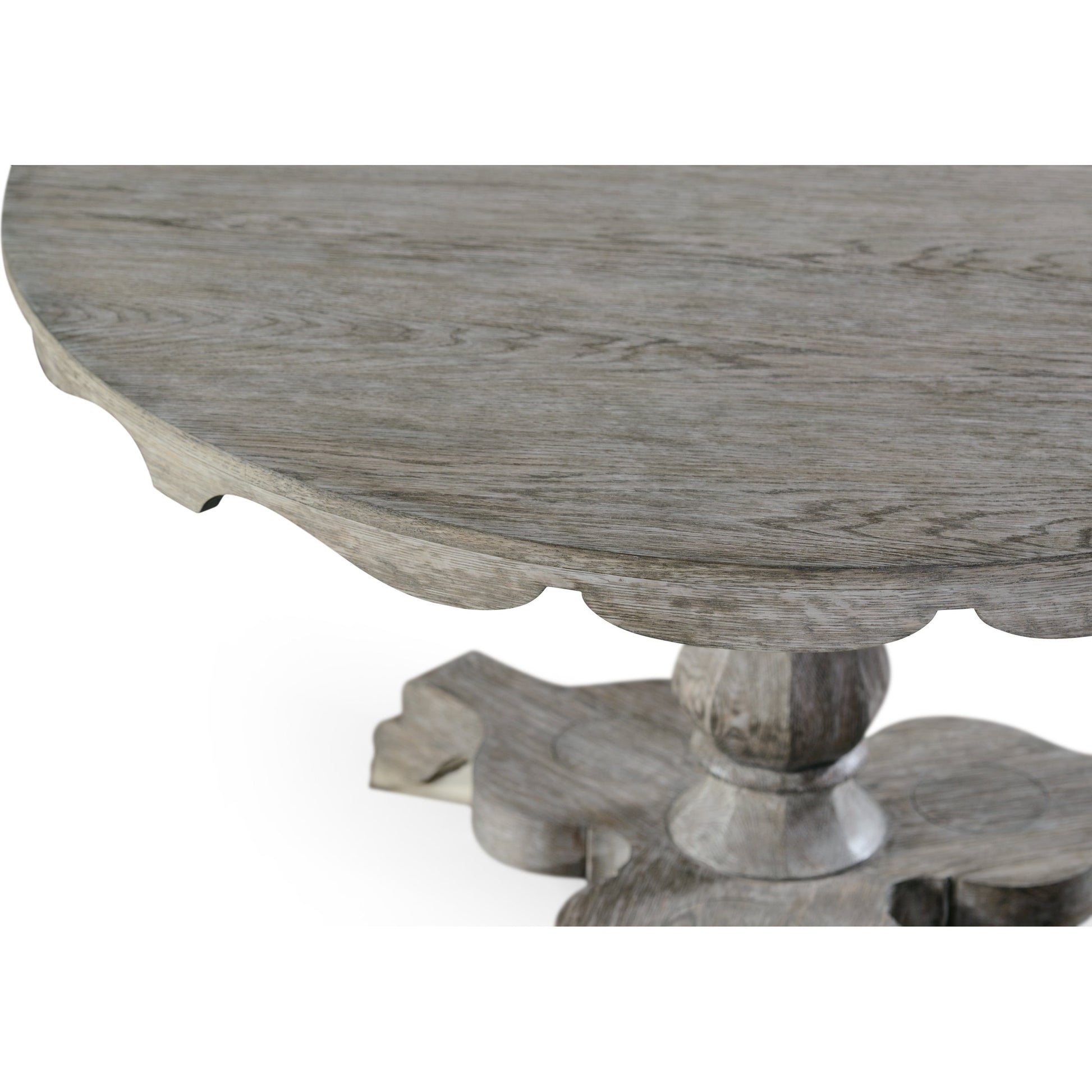 William Yeoward Overbury Dining Table by Jonathan Charles in grey and greyed oak. Made from oak in a cottage & farmhouse style.