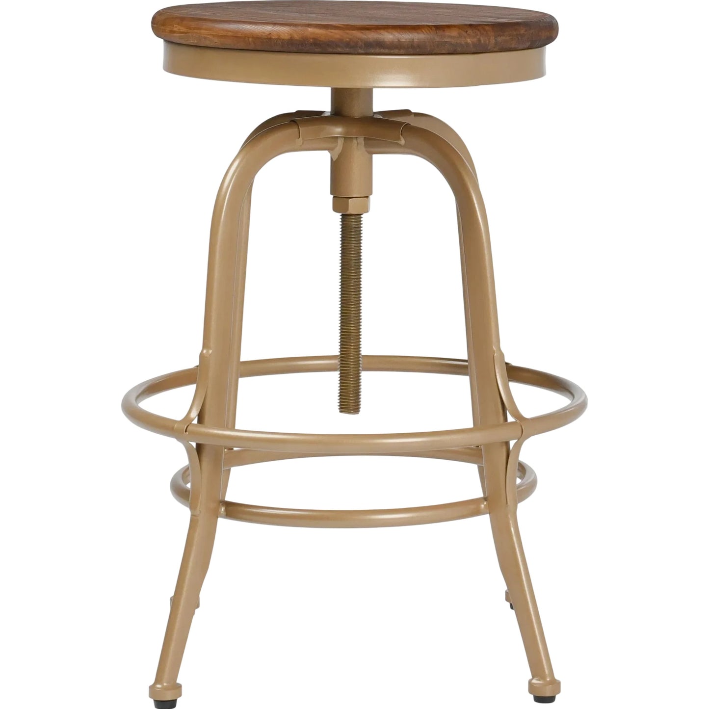 003 SR-897778 | Additional Silo | Peralta Counter Stool by Classic Home in brass. Made from reclaimed pine, wrought iron in a modern style.