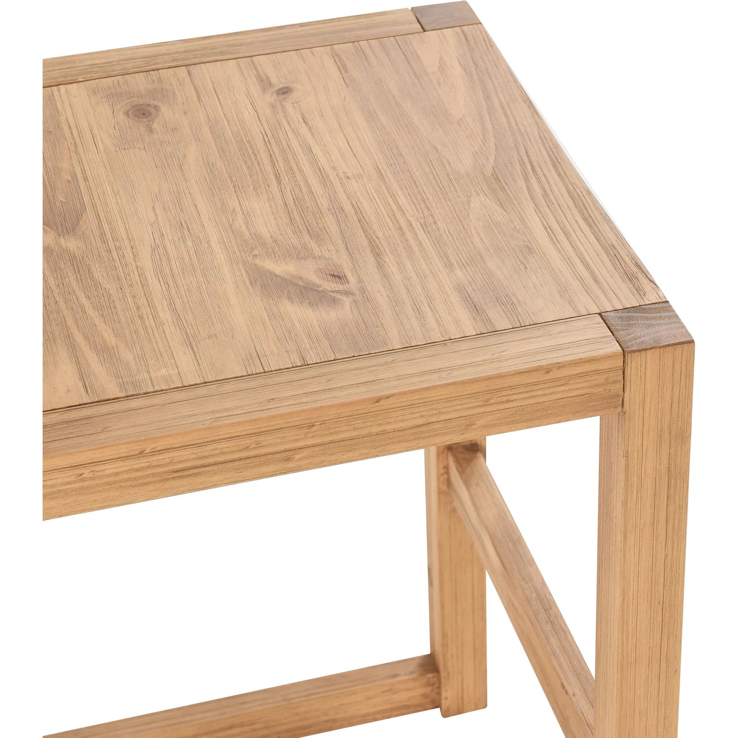 008 SI-2388531 | Closeup | Fenmore Counter Stool by Kosas Home in natural. Made from pine wood in a unique style.