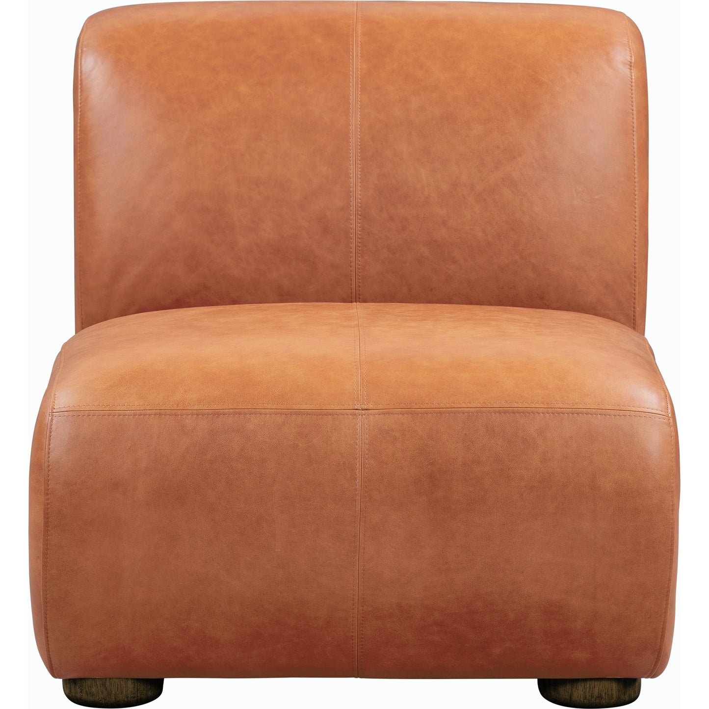 002 SI-2162625 | Primary Silo | Arcadia Leather Accent Chair by Classic Home in autumn brown. Made from top grain leather, ash wood in a transitional style.