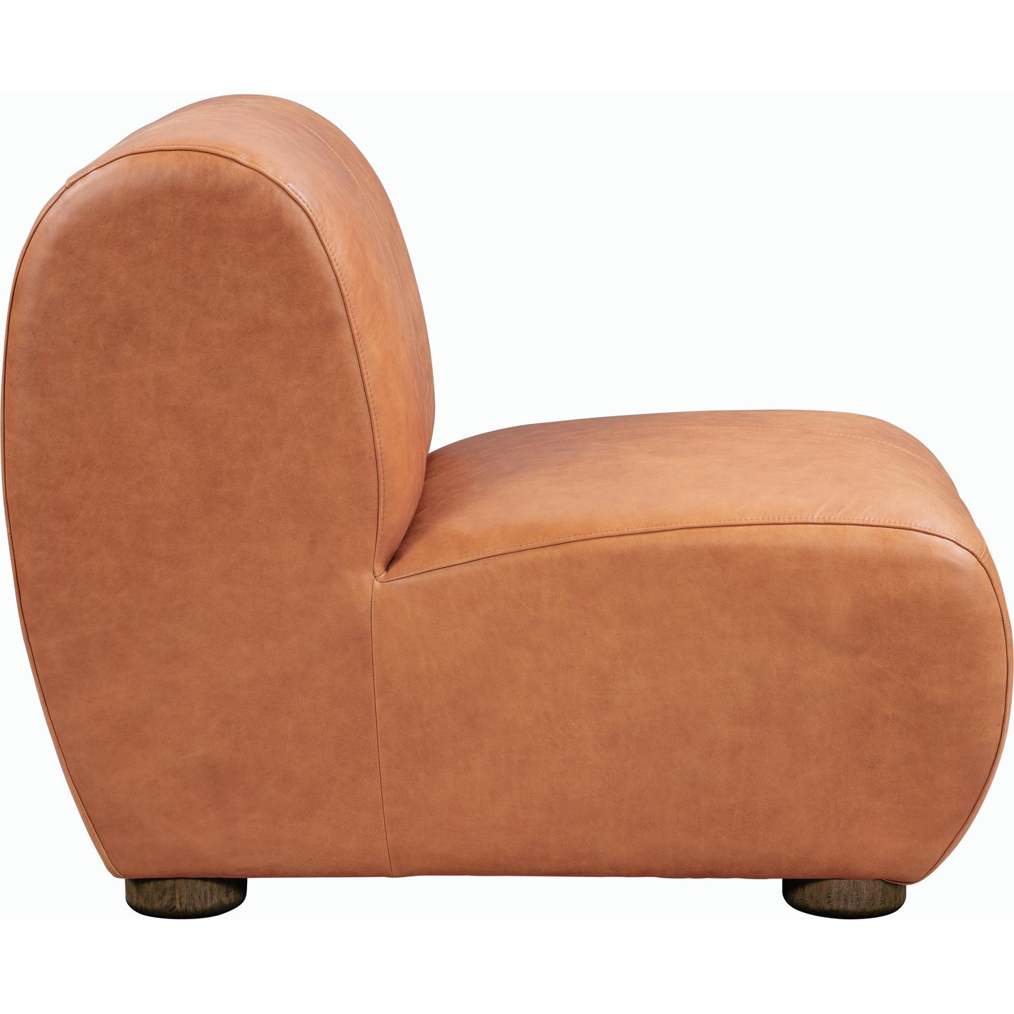 005 SI-2162625 | Additional Silo | Arcadia Leather Accent Chair by Classic Home in autumn brown. Made from top grain leather, ash wood in a transitional style.