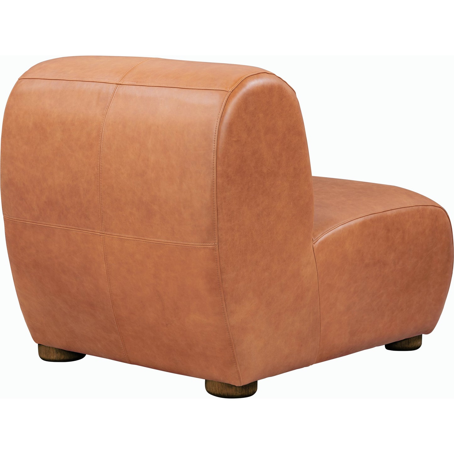 006 SI-2162625 | Additional Silo | Arcadia Leather Accent Chair by Classic Home in autumn brown. Made from top grain leather, ash wood in a transitional style.