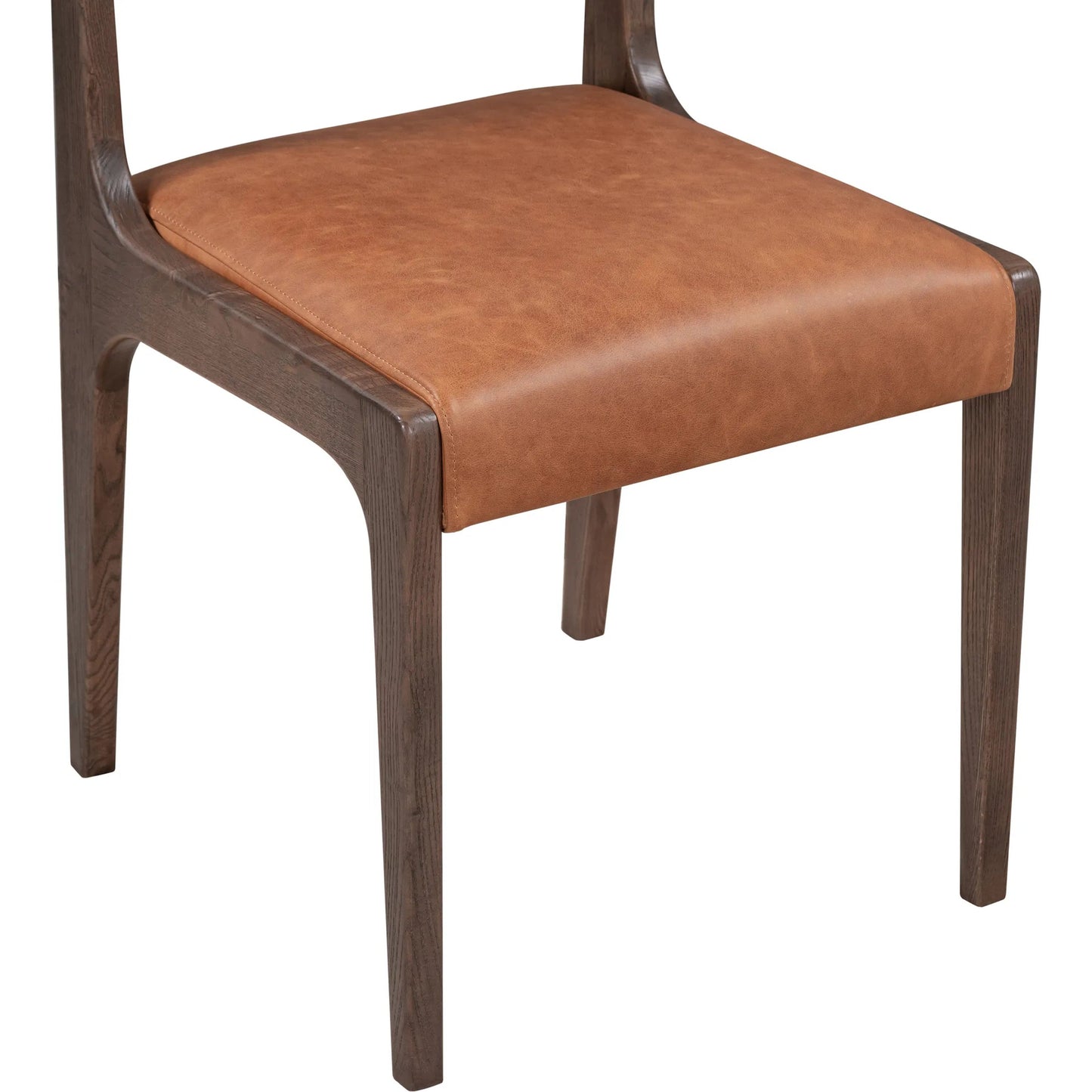 007 SI-2238889 | Closeup | Wayne Top Grain Leather Autumn Brown Dining Chair by Classic Home in brown. Made from top grain leather, ash wood in a traditional style.