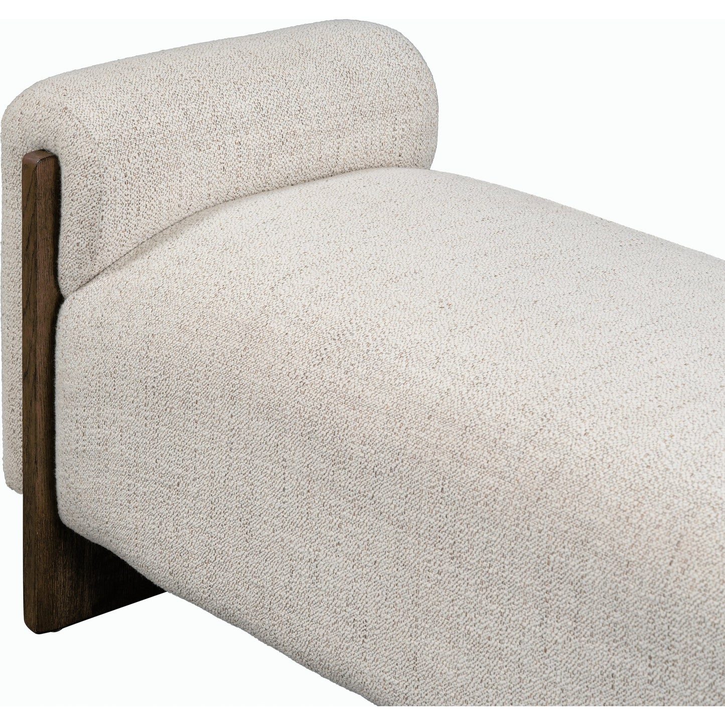 005 SI-2162627 | Closeup | Sierra Bench by Classic Home in beige. Made from 89% polyester, 11% acrylic, ash wood in a modern style.