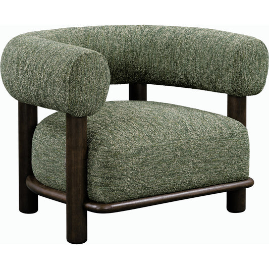 Lars Accent Chair Green by Classic Home in green. Made from 100% polyester, ash wood in a modern style.