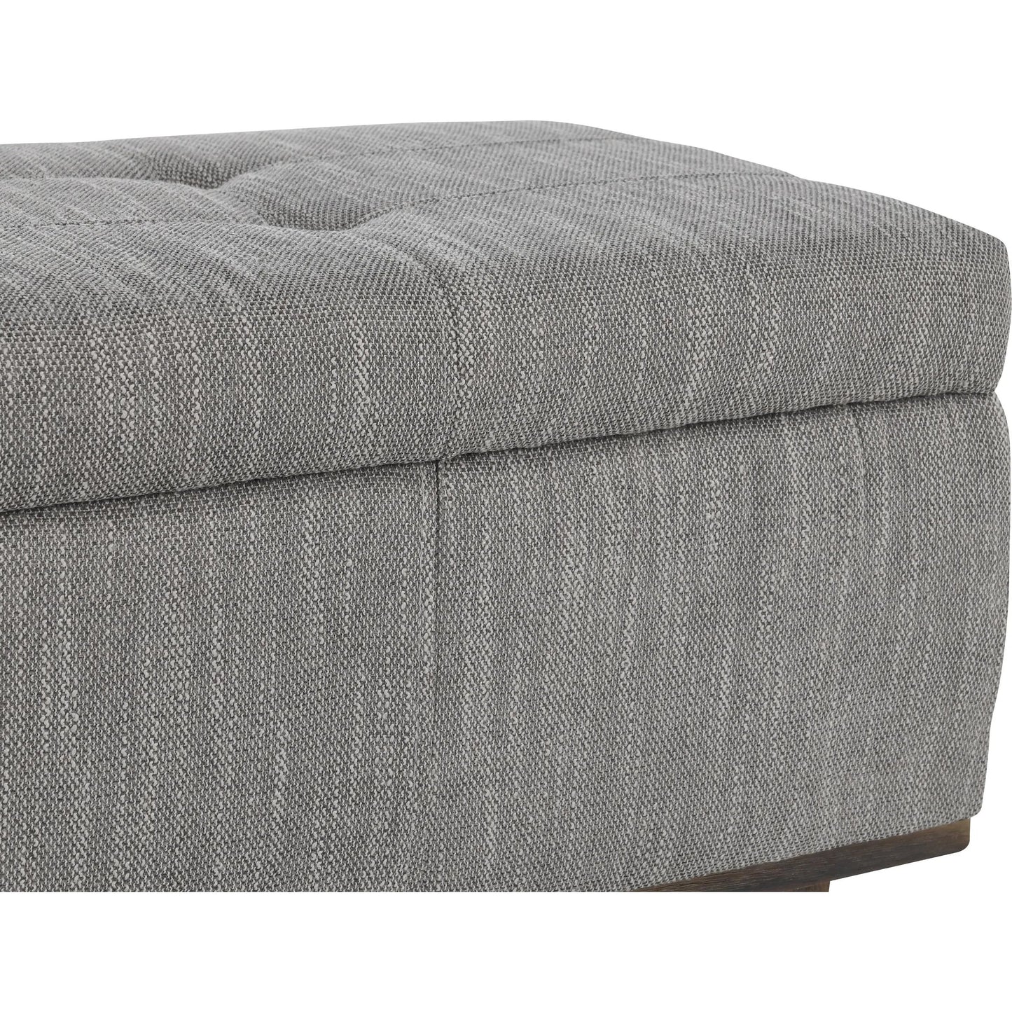 020 SI-2007503 | Closeup | Louise Tufted Storage Bench by Kosas Home. Made from rubber wood, polyester in a modern style.