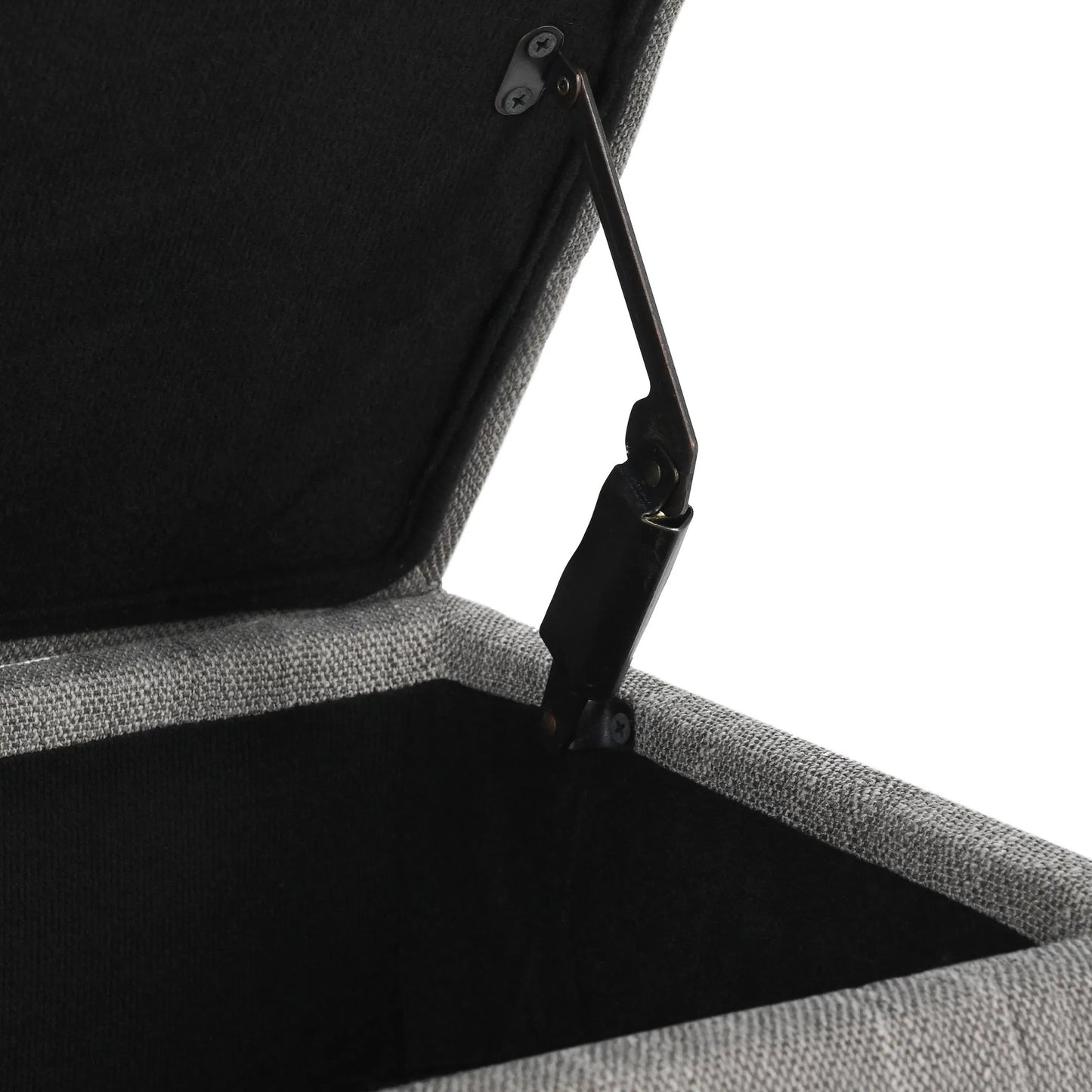 010 SI-2007503 | Closeup | Louise Tufted Storage Bench by Kosas Home. Made from rubber wood, polyester in a modern style.