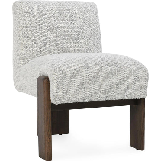 Chelsea Upholstered Fabric Dining Chair by Classic Home in ivory. Made from 100% polyester, ash wood in a transitional style.