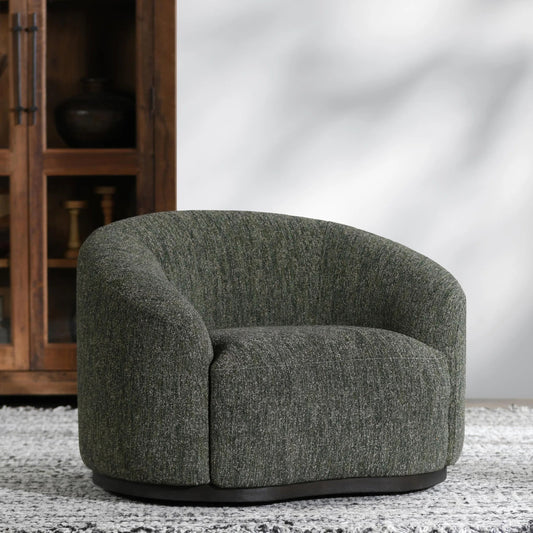Beverly Swivel Accent Chair by Classic Home. Made from 100% polyester, ash wood in a transitional style.