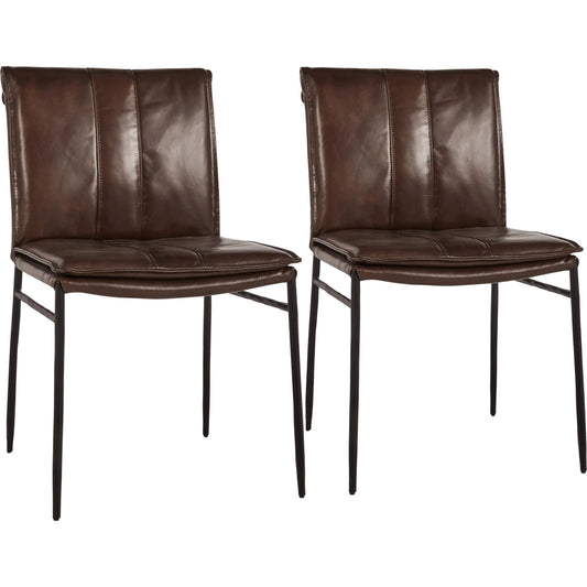 000 SI-2237309 | Primary Silo | Mayer Genuine Leather Dining Chair (Set of 2) by Classic Home. Made from unique in a modern style.