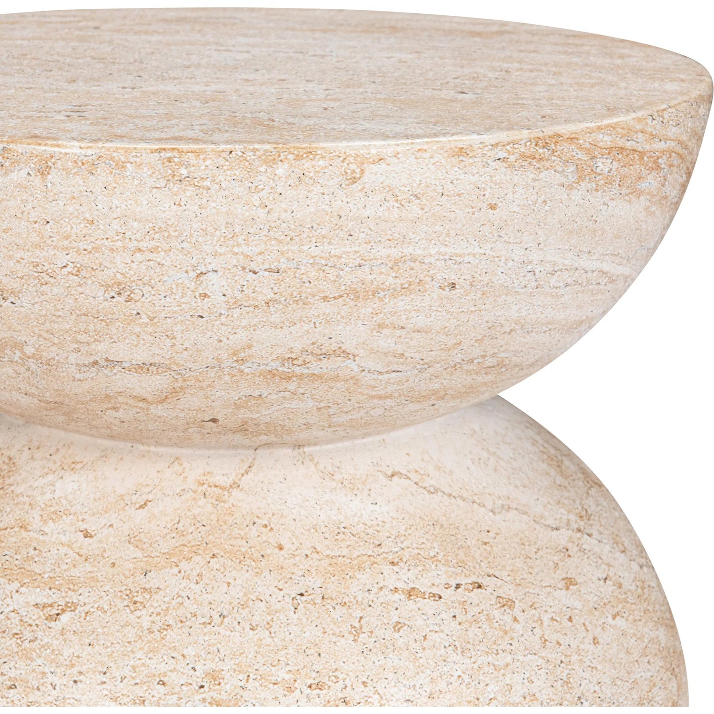 006 SI-2353743 | Closeup | Ridgewood Concrete Outdoor Stool by Classic Home. Made from glass fiber reinforced concrete in a transitional style.