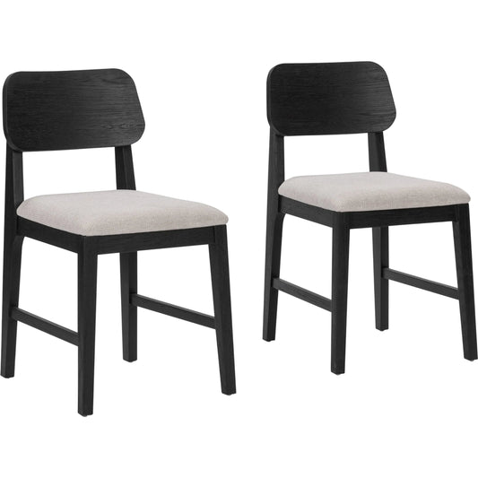 Deavon Oak Wood Dining Chair (Set of 2) by Classic Home. Made from oak wood, 100% polyester in a modern style.
