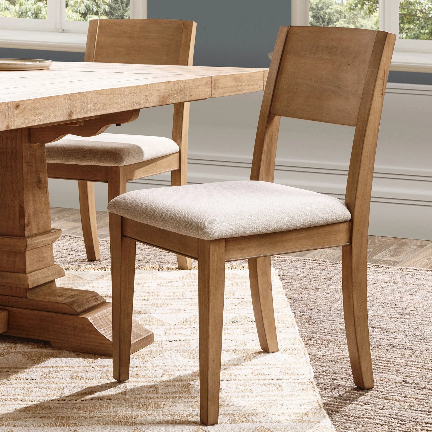 003 SI-2353746 | Additional Silo | Allegra Reclaimed Pine Wood Dining Chairs (Set of 2) by Kosas Home in natural. Made from reclaimed pine in a unique style.