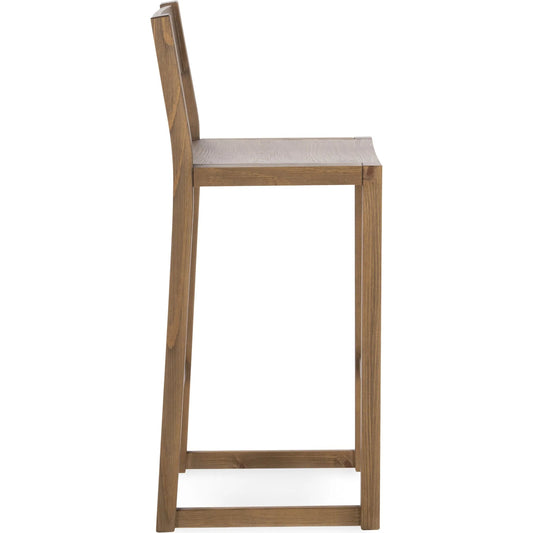 Fenmore Bar Stool by Kosas Home. Made from pine wood in a transitional style.