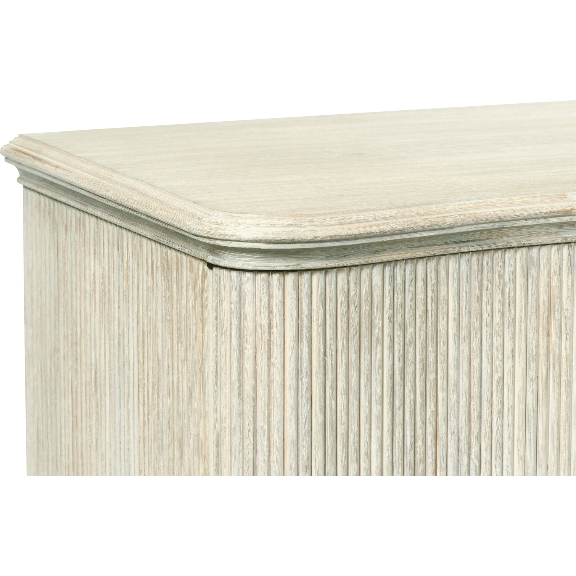 William Yeoward - Belleville Cabinet by Jonathan Charles in white and washed acacia. Made from acacia in a coastal style.