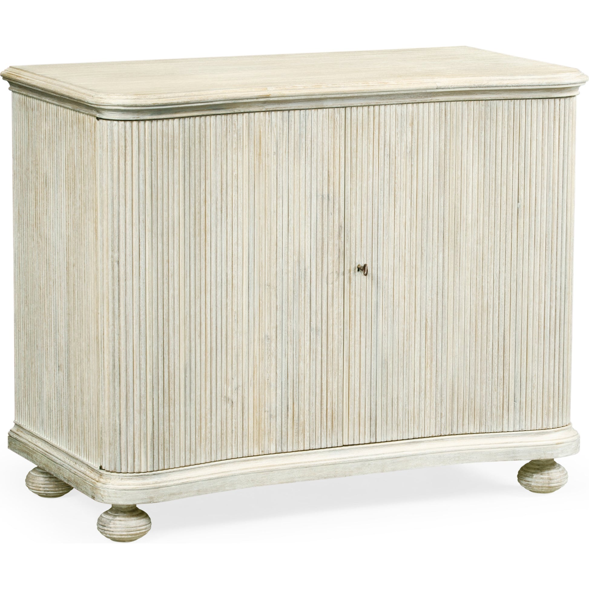 William Yeoward - Belleville Cabinet by Jonathan Charles in white and washed acacia. Made from acacia in a coastal style.