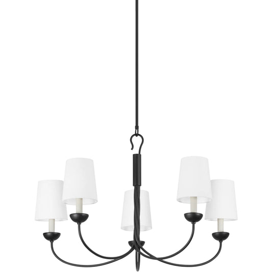 001 SI-2335825 | Primary Silo | Montpelier 5-Light Chandelier by Hudson Valley. Made from iron in a traditional style.