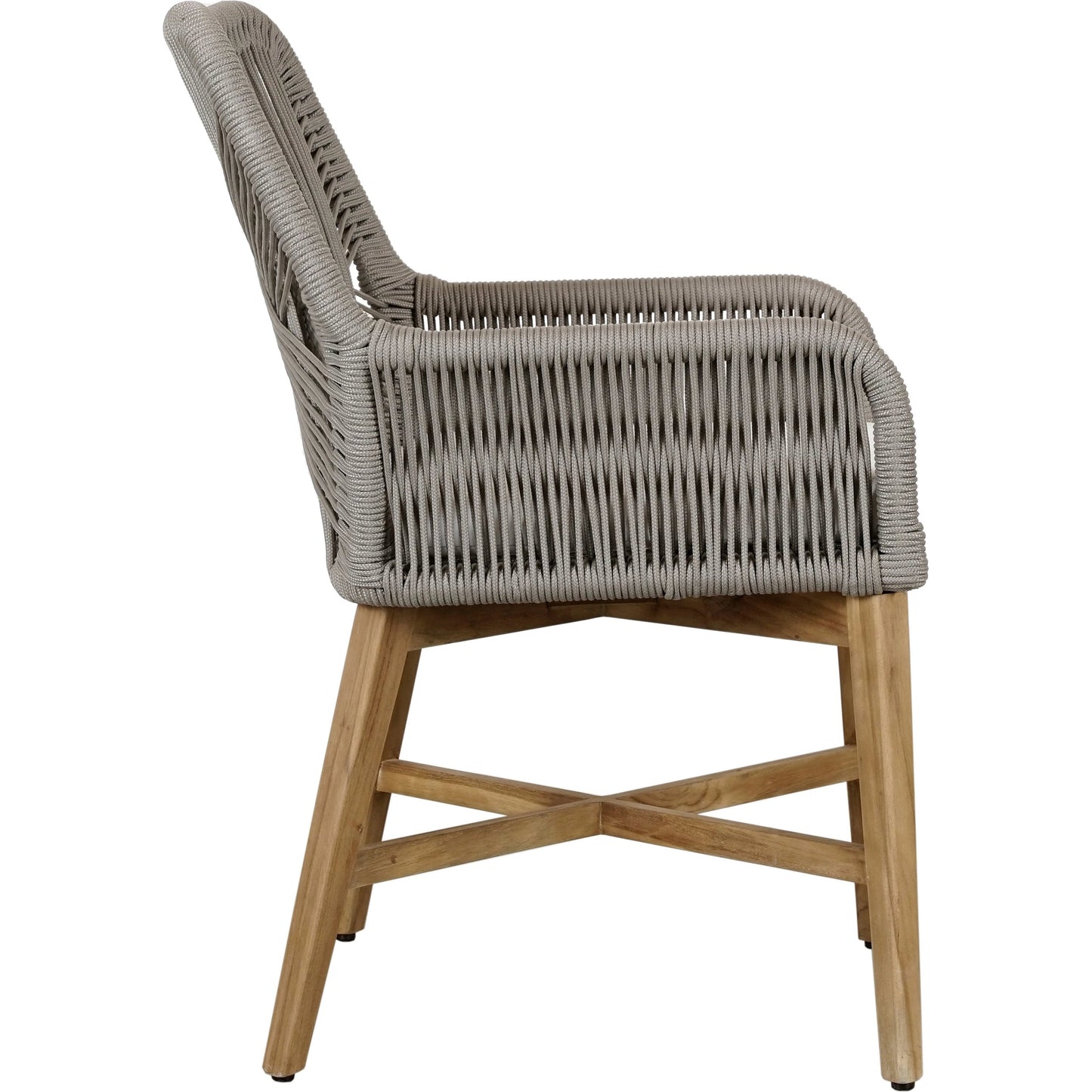 003 SI-2078798 | Additional Silo | Marley Outdoor Dining Chair by Classic Home in ash gray, brown. Made from teak wood, mango wood, 100% olefin in a cottage & farmhouse style.