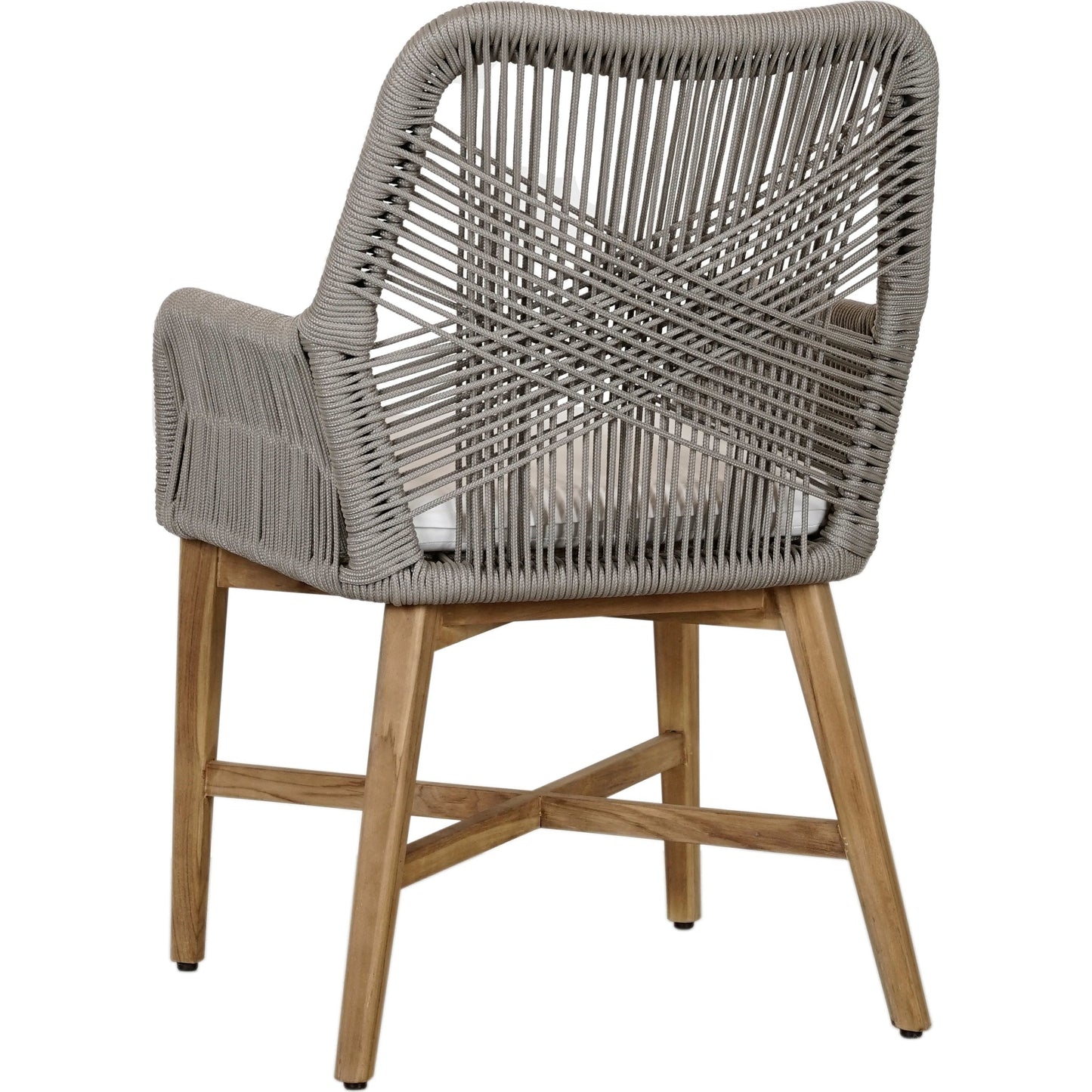 005 SI-2078798 | Additional Silo | Marley Outdoor Dining Chair by Classic Home in ash gray, brown. Made from teak wood, mango wood, 100% olefin in a cottage & farmhouse style.