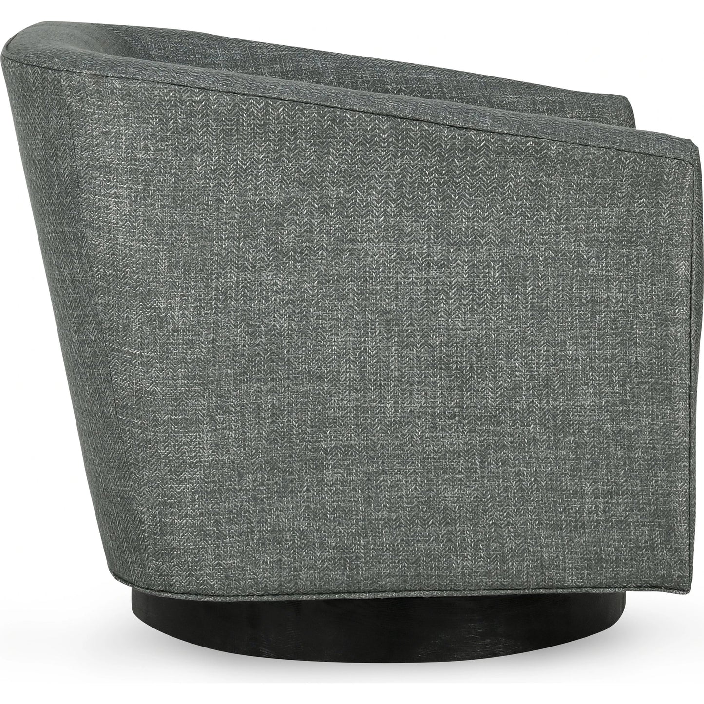 003 SI-2007521 | Additional Silo | Leonard Swivel Accent Chair by Kosas Home in taupe gray and walnut. Made from 100% polyester, ash wood in a modern style.