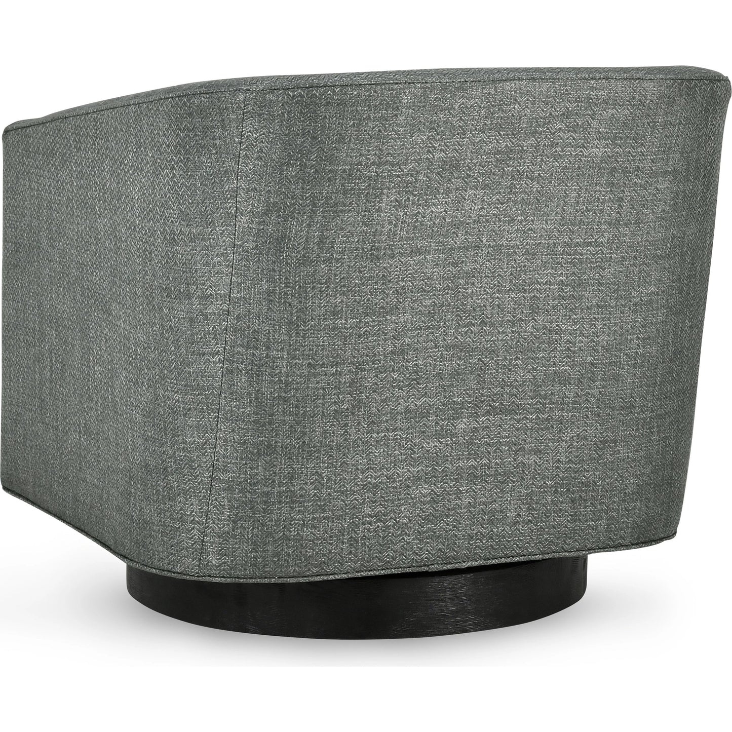 004 SI-2007521 | Additional Silo | Leonard Swivel Accent Chair by Kosas Home in taupe gray and walnut. Made from 100% polyester, ash wood in a modern style.