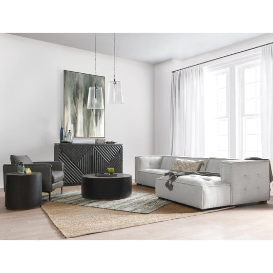 Element Two-Piece Sectional Sofa by Classic Home in beige, black. Made from unique in a transitional style.