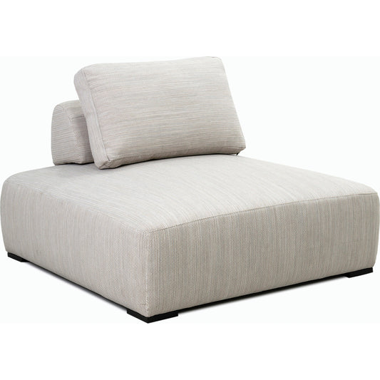 001 SI-2162642 | Primary Silo | Nico Outdoor Square Lounge Chair by Classic Home in light gray. Made from 100% olefin, aluminum in a modern style.