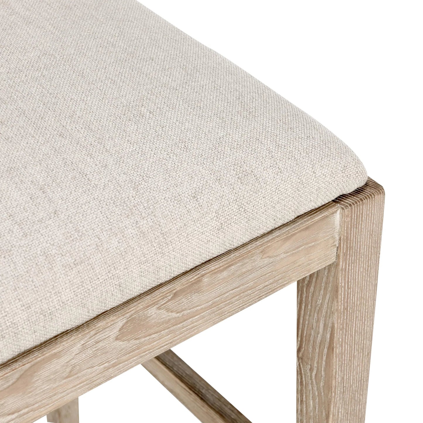 006 SI-2238922 | Closeup | Beck 30" Solid Wood Bar Stool by Classic Home in sand. Made from 100% polyester, rubberwood in a transitional style.
