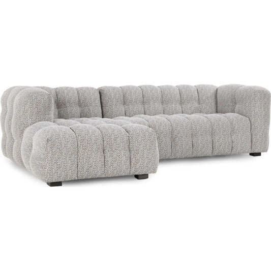 001 SI-2238928 | Primary Silo | Walter Two-Piece Left Chaise Sectional by Classic Home in taupe. Made from 100% polyester, rubberwood in a transitional style.
