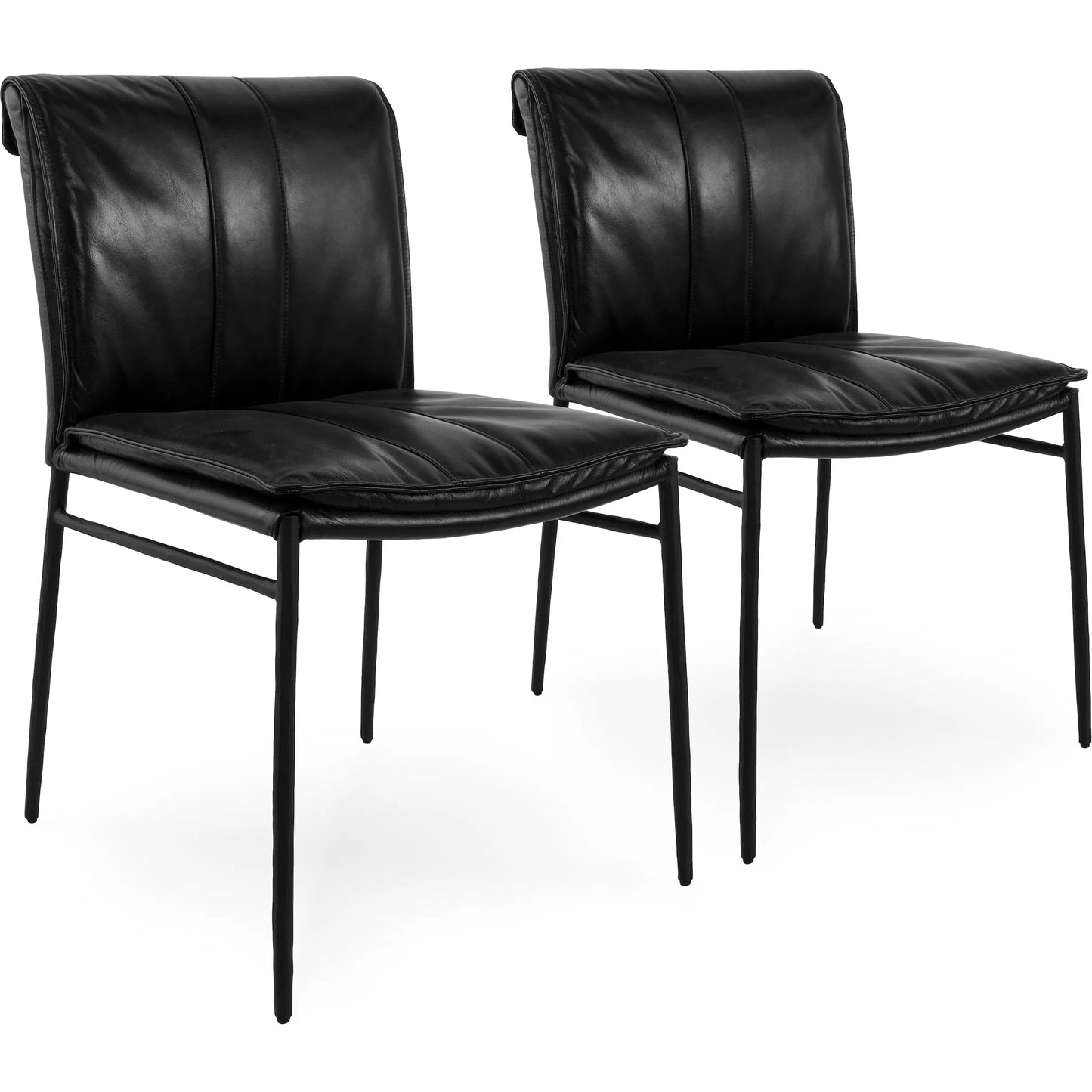 001 SI-2237307 | Primary Silo | Mayer Genuine Leather Dining Chair (Set of 2) by Classic Home. Made from unique in a modern style.