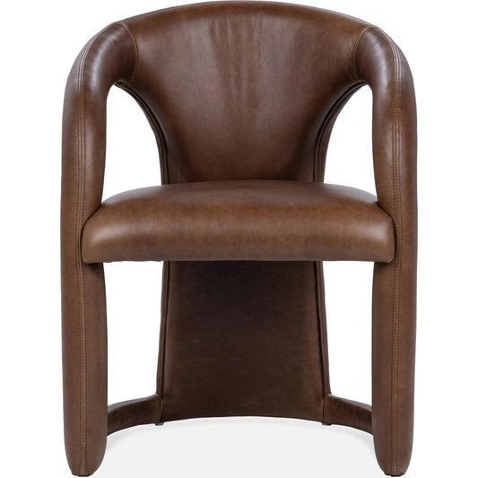 001 SI-2518861 | Primary Silo | Archie Dining Chair by Classic Home in bison brown. Made from top grain leather in a traditional style.