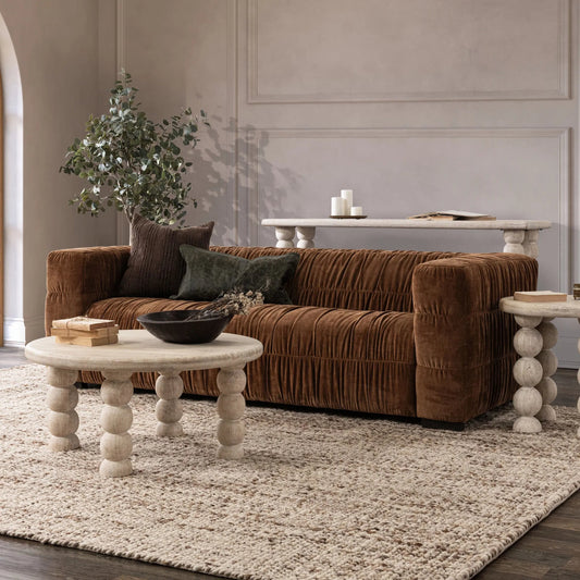 Afeela Sofa by Classic Home. Made from 100% polyester, rubberwood in a traditional style.