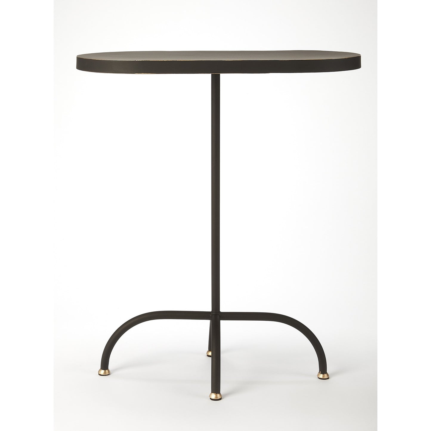 004 S-346180 | Additional Silo | Cleo End Table by Butler Specialty Company in black and black gold. Made from iron, mdf in a modern style.