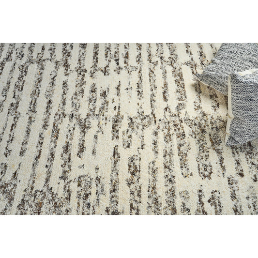 Tahoe 5316 Rug by Exquisite Rugs in brown, taupe, ivory. Made from wool in a unique style.