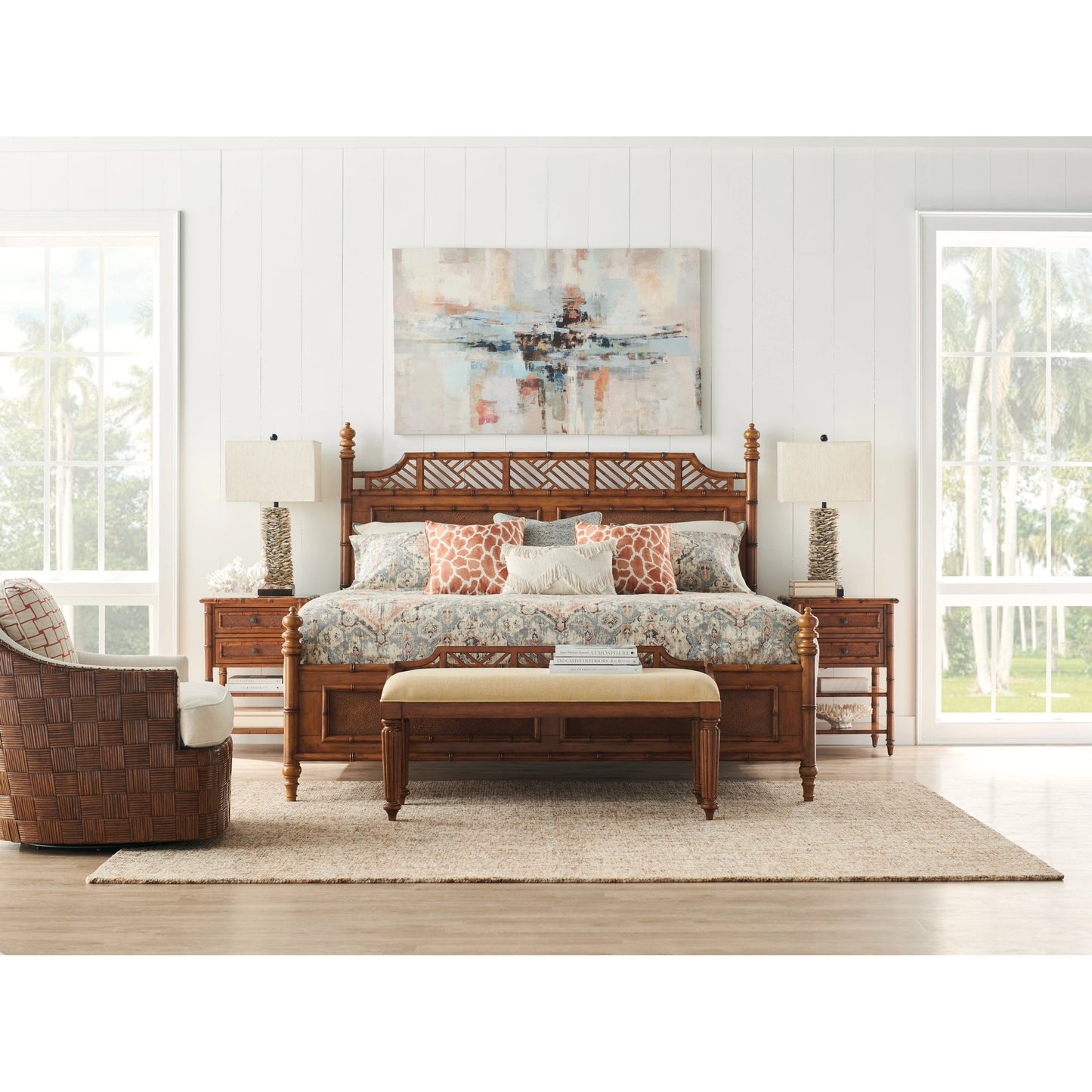 004 SR-836118 | Lifestyle | Ginger Island Bedside Chest by Tommy Bahama Home. Made from unique in a coastal style.