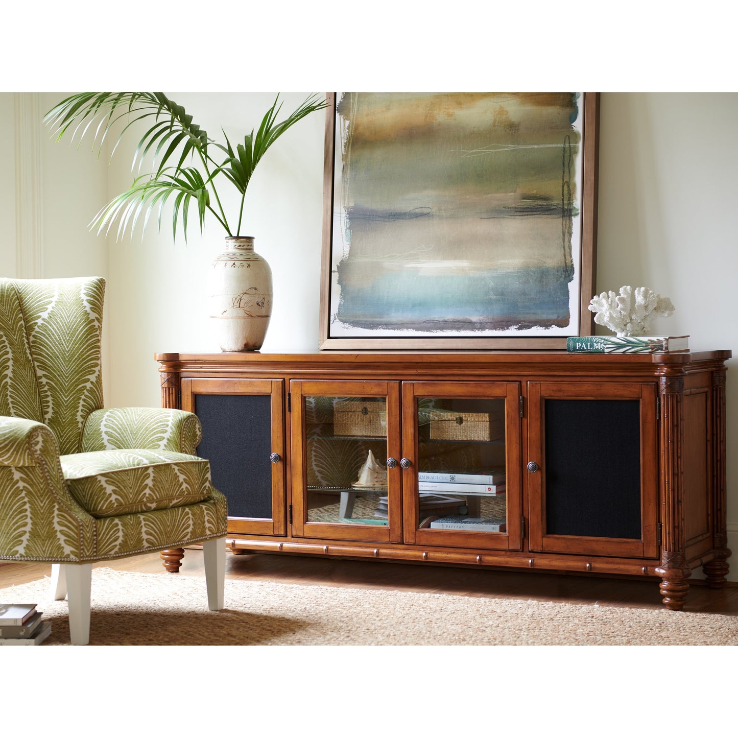 005 SR-835975 | Lifestyle | Blake Island Entertainment Console by Tommy Bahama Home. Made from unique in a traditional style.