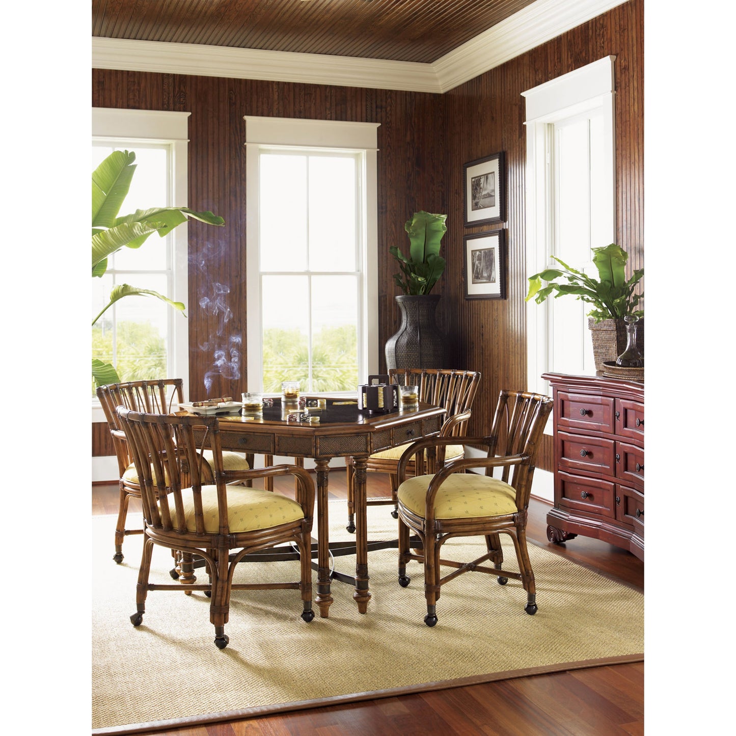 005 SR-836396 | Lifestyle | Samba Game Table by Tommy Bahama Home. Made from unique in a traditional style.
