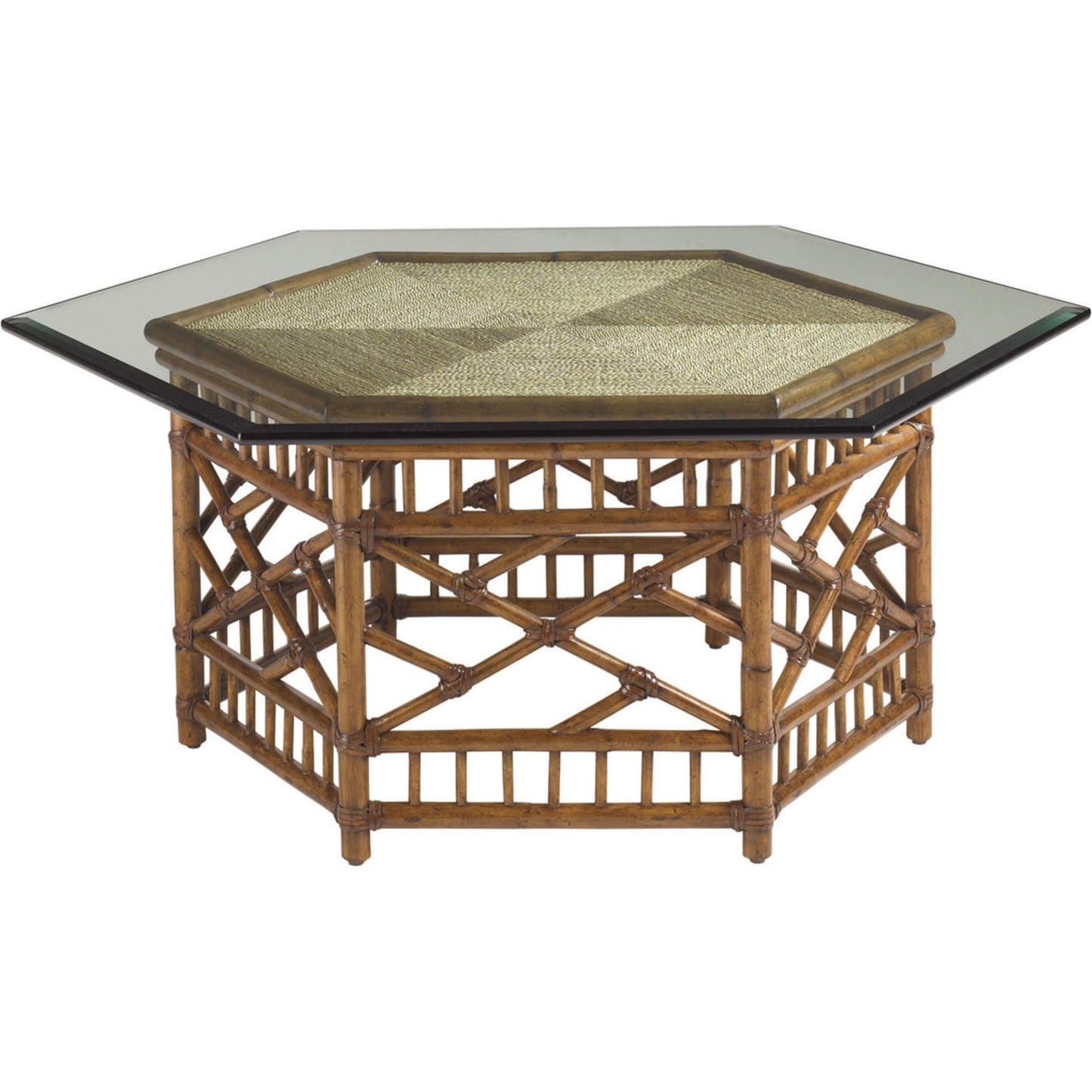 001 SR-836189 | Additional Silo | Key Largo Cocktail Table with Glass Top by Tommy Bahama Home. Made from unique in a coastal style.