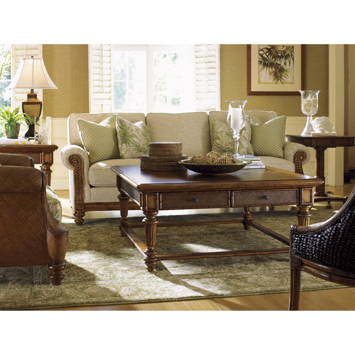003 SR-835977 | Lifestyle | Boca Cocktail Table by Tommy Bahama Home. Made from unique in a traditional style.