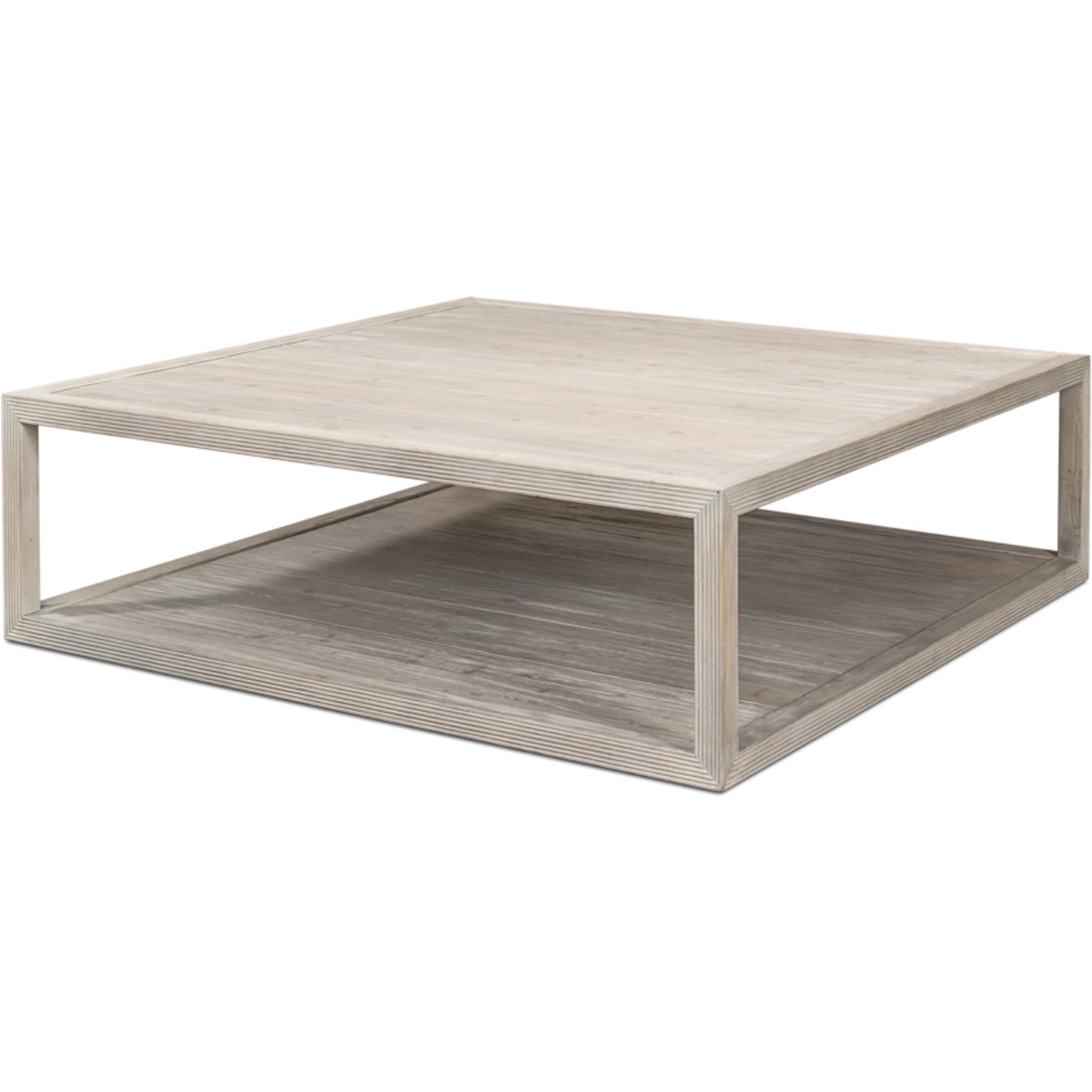 004 SI-1998208 | Additional Silo | Camden Bungalow Cocktail Table by Sarreid Ltd. in grey thorne. Made from pine in a modern style.