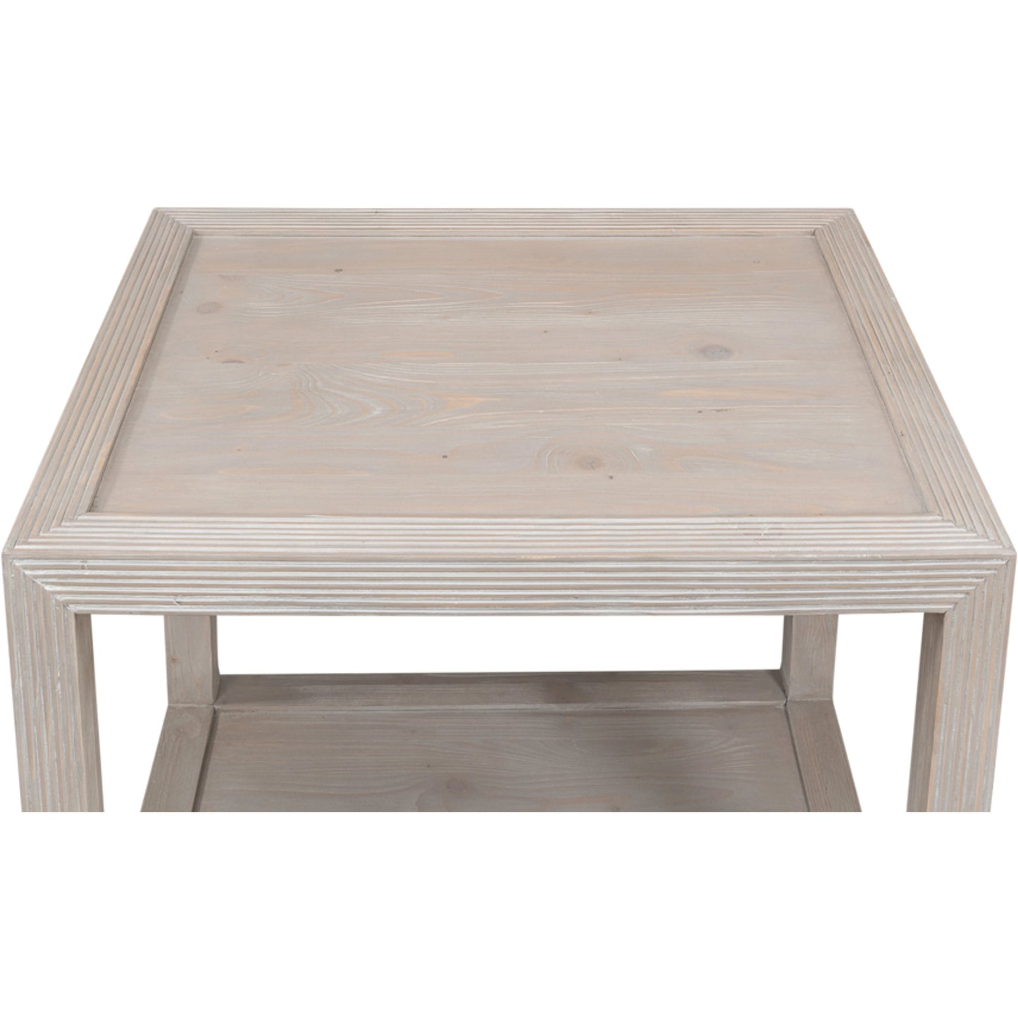 005 SI-1998209 | Additional Silo | Camden Bungalow Side Table by Sarreid Ltd. in grey thorne. Made from pine in a modern style.
