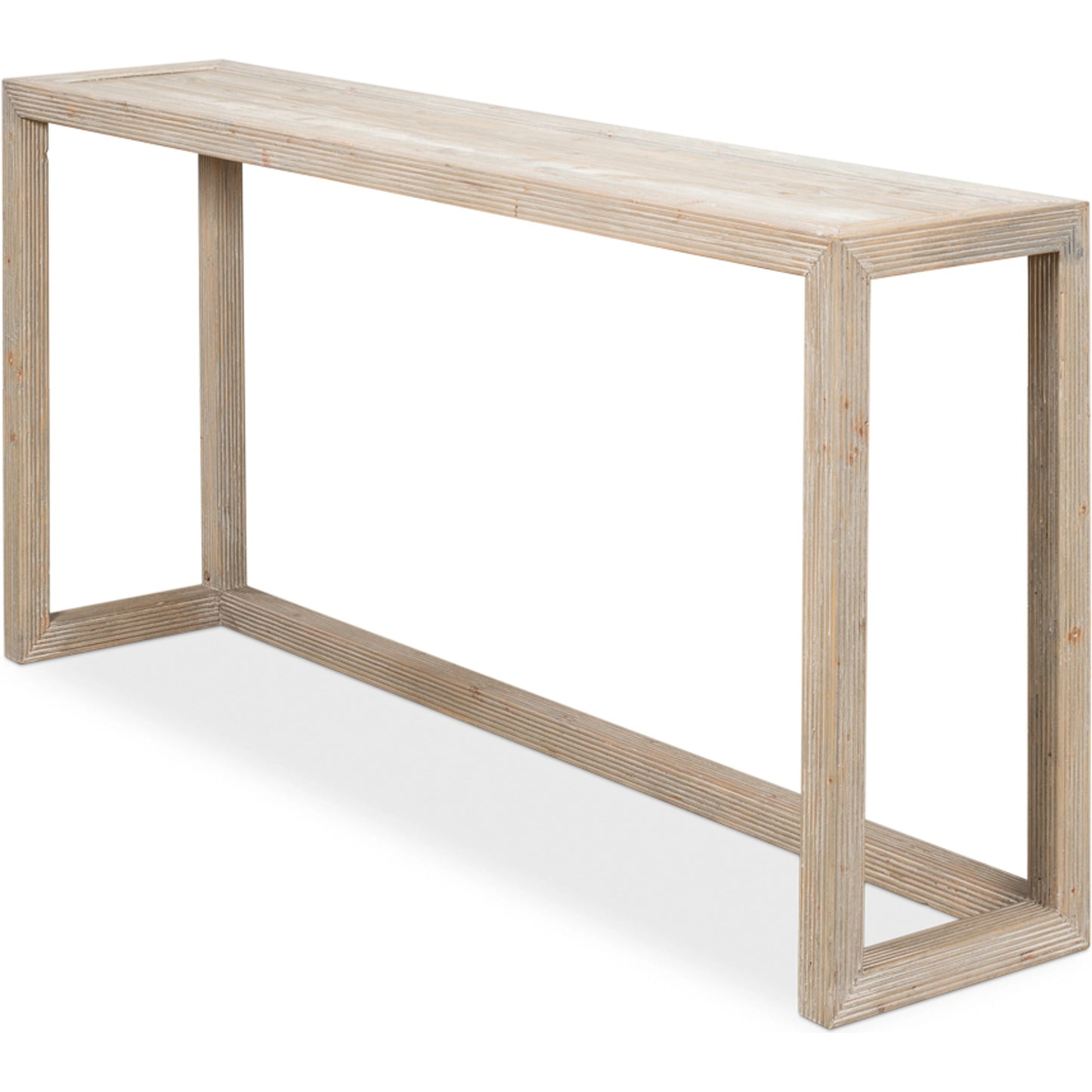 004 SI-1998210 | Additional Silo | Camden Bungalow Console Table by Sarreid Ltd. in grey thorne. Made from pine in a modern style.