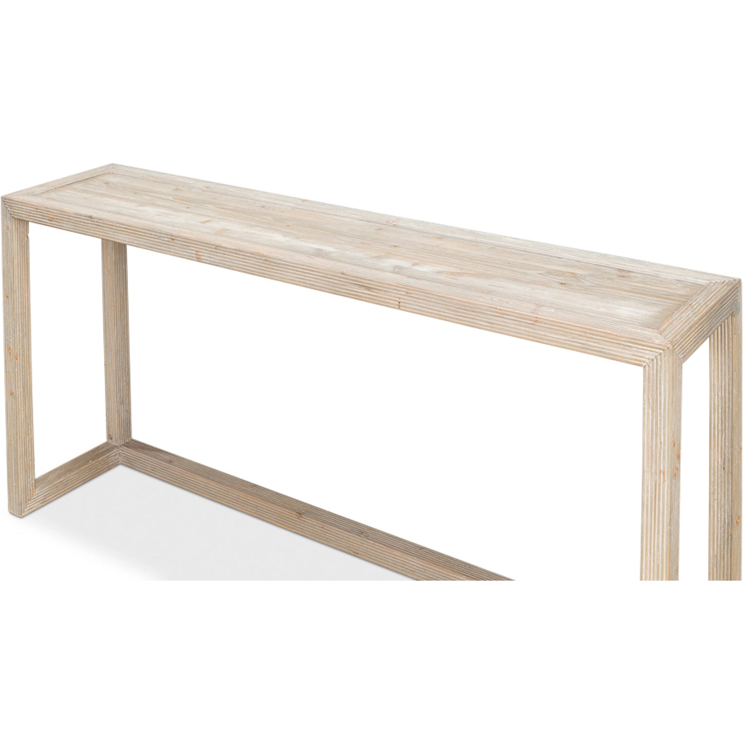 005 SI-1998210 | Additional Silo | Camden Bungalow Console Table by Sarreid Ltd. in grey thorne. Made from pine in a modern style.