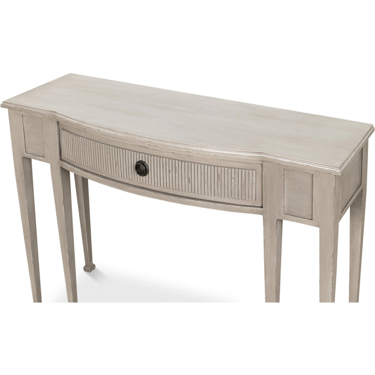 005 SI-1998215 | Additional Silo | Madora Bungalow Console Table by Sarreid Ltd. in bungalow grey. Made from beechwood in a transitional style.