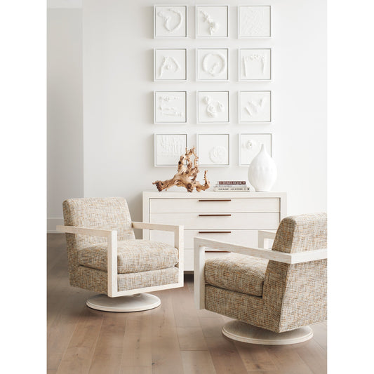 Willa Swivel Chair by Barclay Butera in portola. Made from unique in a modern style.