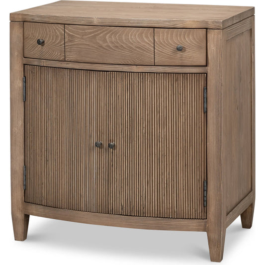 001 SI-2372596 | Primary Silo | Vineyards Door Chest by Sarreid Ltd. in brown. Made from pine wood, cast iron in a transitional style.