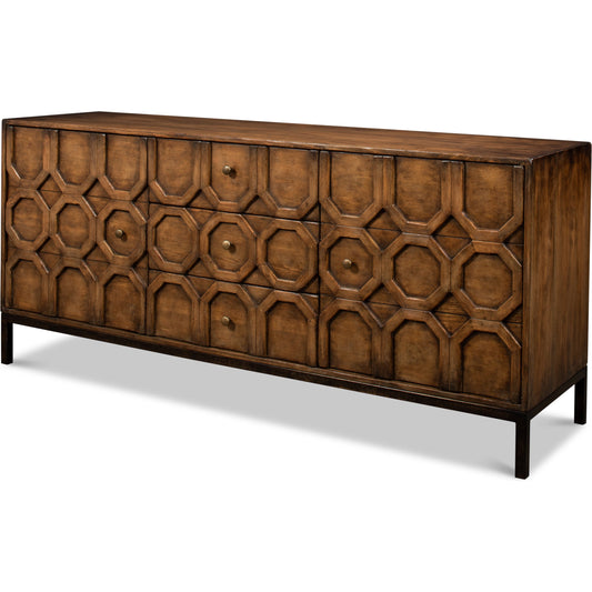 Becket Sideboard by Sarreid Ltd.. Made from reclaimed pine in a modern style.