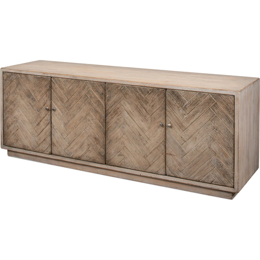 Amalia TV Stand by Sarreid Ltd.. Made from reclaimed pine in a modern style.