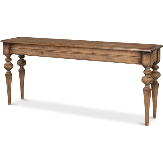 Hudson Console by Sarreid Ltd.. Made from pine in a traditional style.