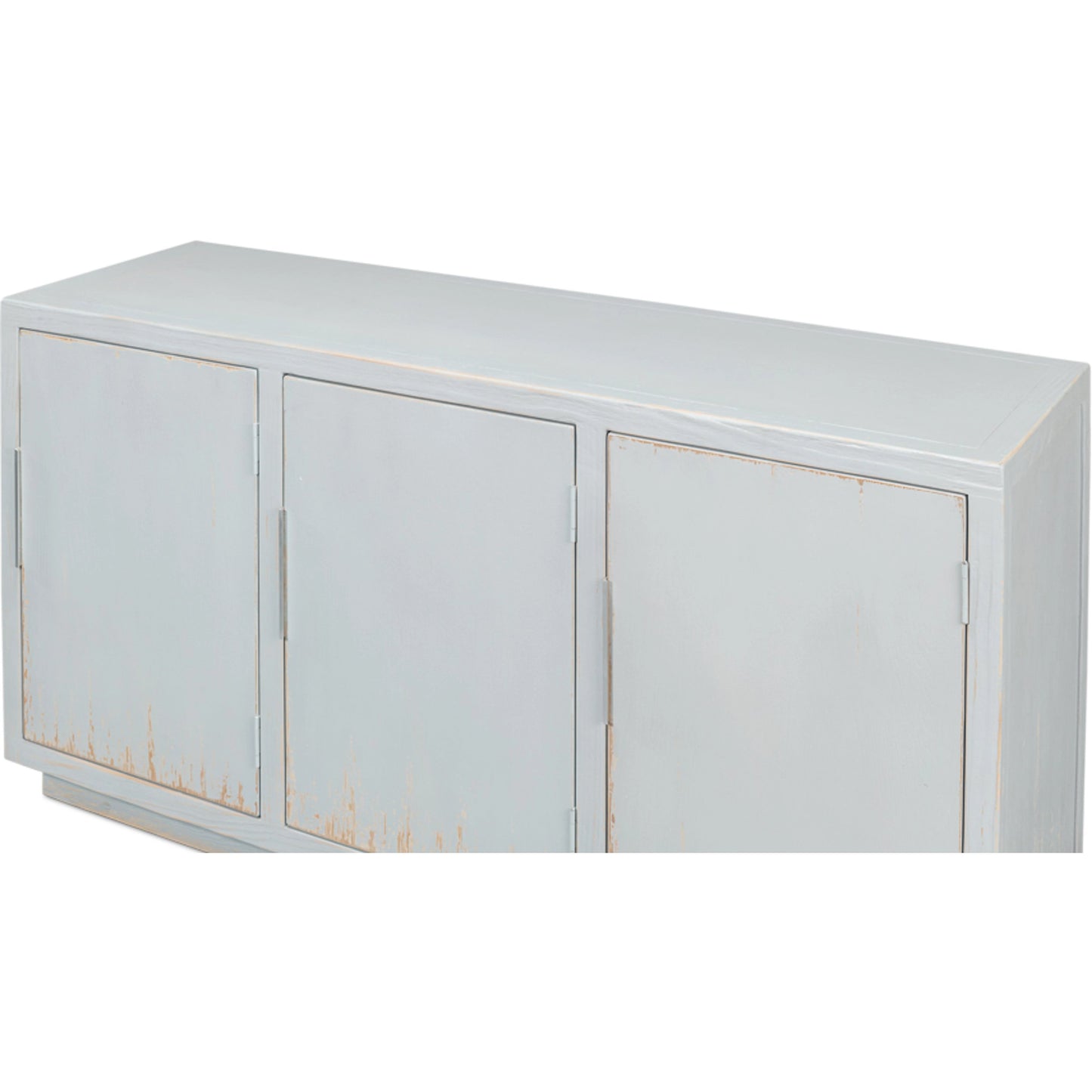 005 SI-1998381 | Additional Silo | Maldives 3 Door Sideboard by Sarreid Ltd. in eros blue. Made from oak in a modern style.